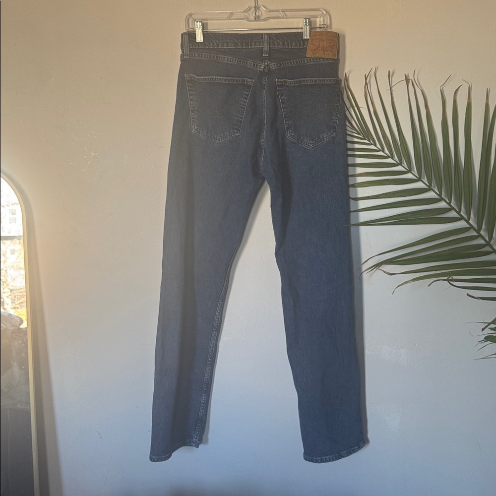 Levi's Men's Relaxed Straight Jeans - Blue Denim with Tan Patch 505 34x34